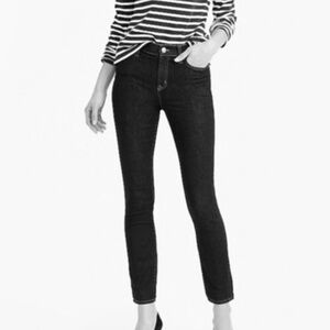 Jcrew lookout high rise skinny jean black 23p